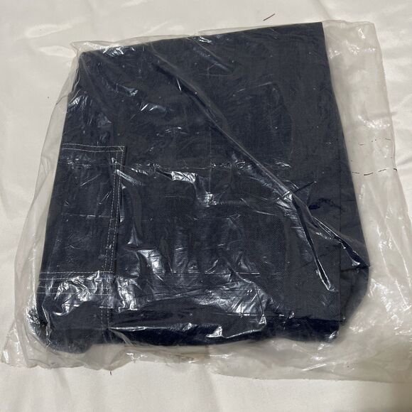 Vintage TOUGHSKINS Union USA Made Denim Blue Jean Bib Overalls Size 42x28 NOS - Picture 10 of 12